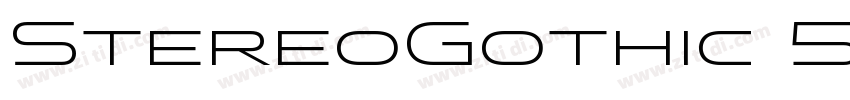 StereoGothic 500 Reg字体转换